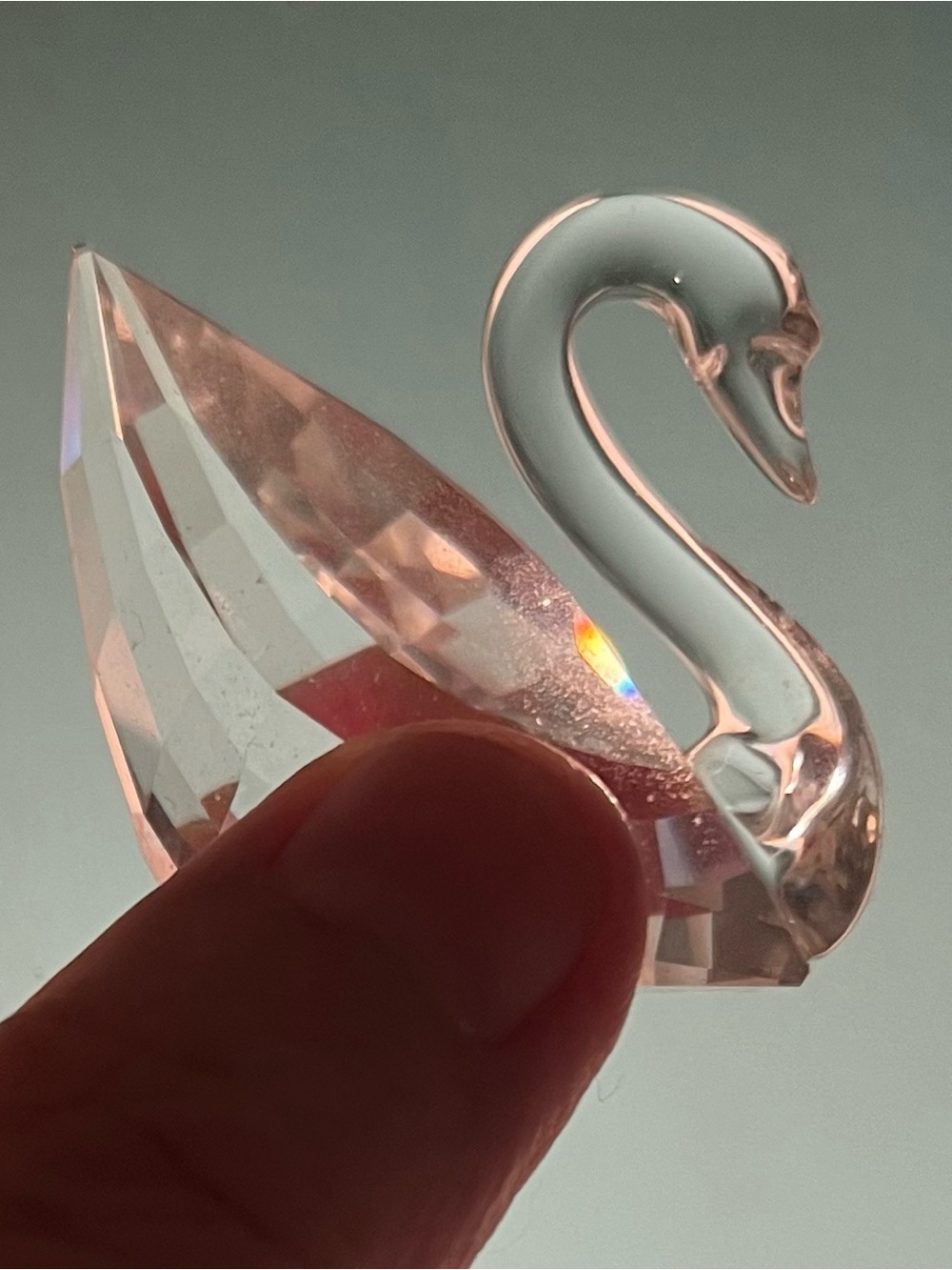 Swarovski Crystal Retired SCS Limited Edition  Swan 1 1/2” x 1 1/2” No Box